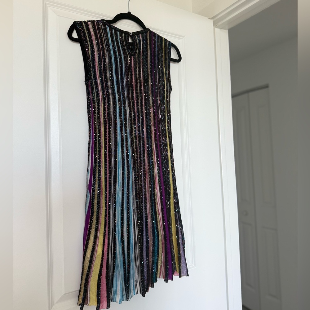 Like new Missoni Pleated sleeveless mini-dress with sequins $1,530 38 - Picture 4 of 7